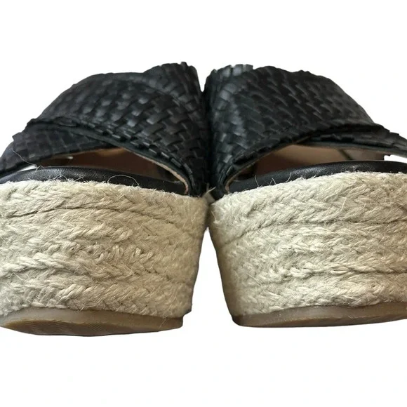 Vintage Foundry Co. Women’s Lorie Wedge Sandal in Black Size 9 - Picture 7 of 7